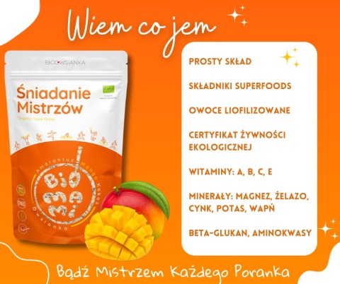 Owsianka Mango Kokos Amarantus Owsianka Mango Kokos Amarantus